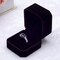 Generic Velvet Engagement Wedding Earring Ring Pendant Jewelry Display Box Gift Case